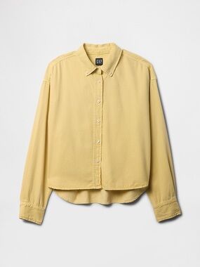 UltraSoft Denim Crop Big Shirt